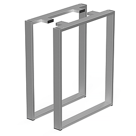 Комплект опор для столу з металу 600×120 мм, H 730 мм 2 шт Сатин