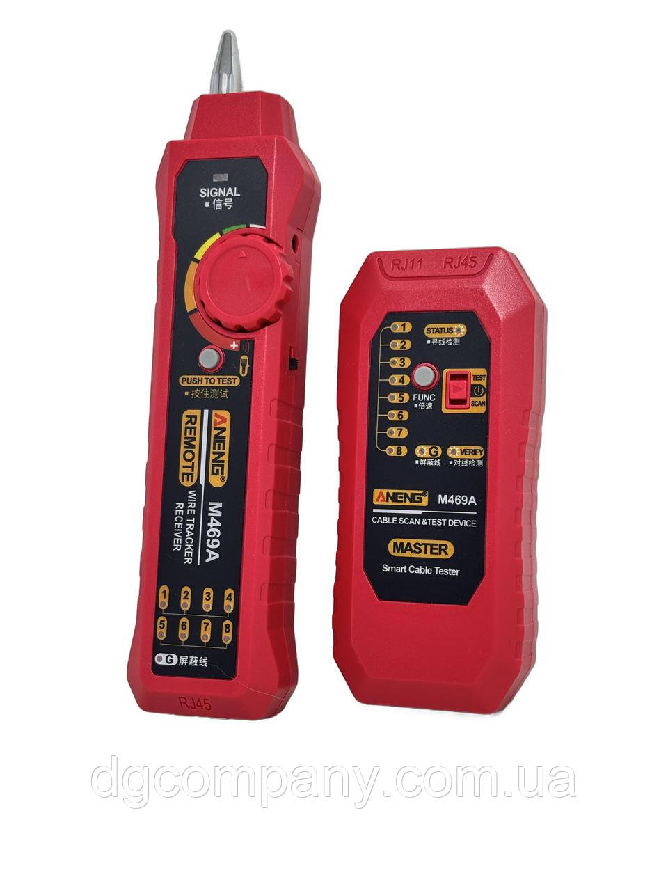 Тестер Aneng M469A трасошувач мережевого кабелю RJ11,RJ45