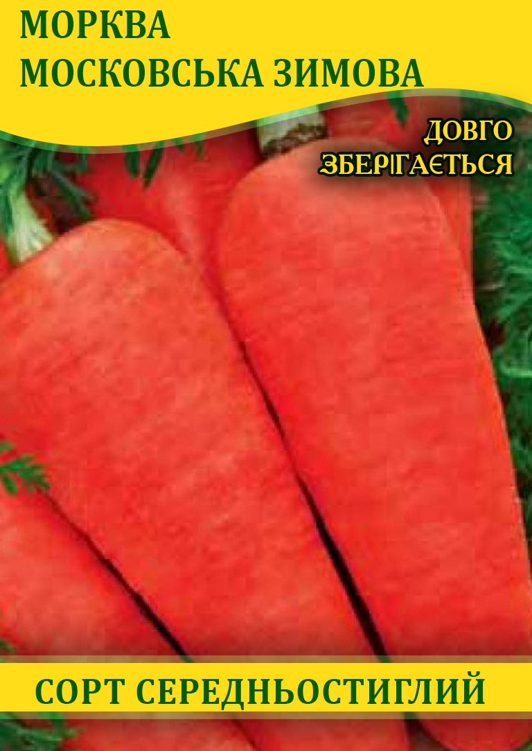 Насіння моркви Московська Зимова, 1кг