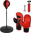Боксерський комплект Kruzzel ZB16953 (груша на стійці, рукавички, насос), фото 2