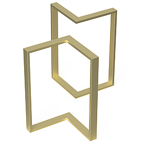 Комплект опор для столу з металу 566×325 мм, H 730 мм 2 шт Золото