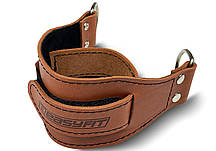 Манжета EasyFit F9 коричнева для тяги на тренажері (шкіра)