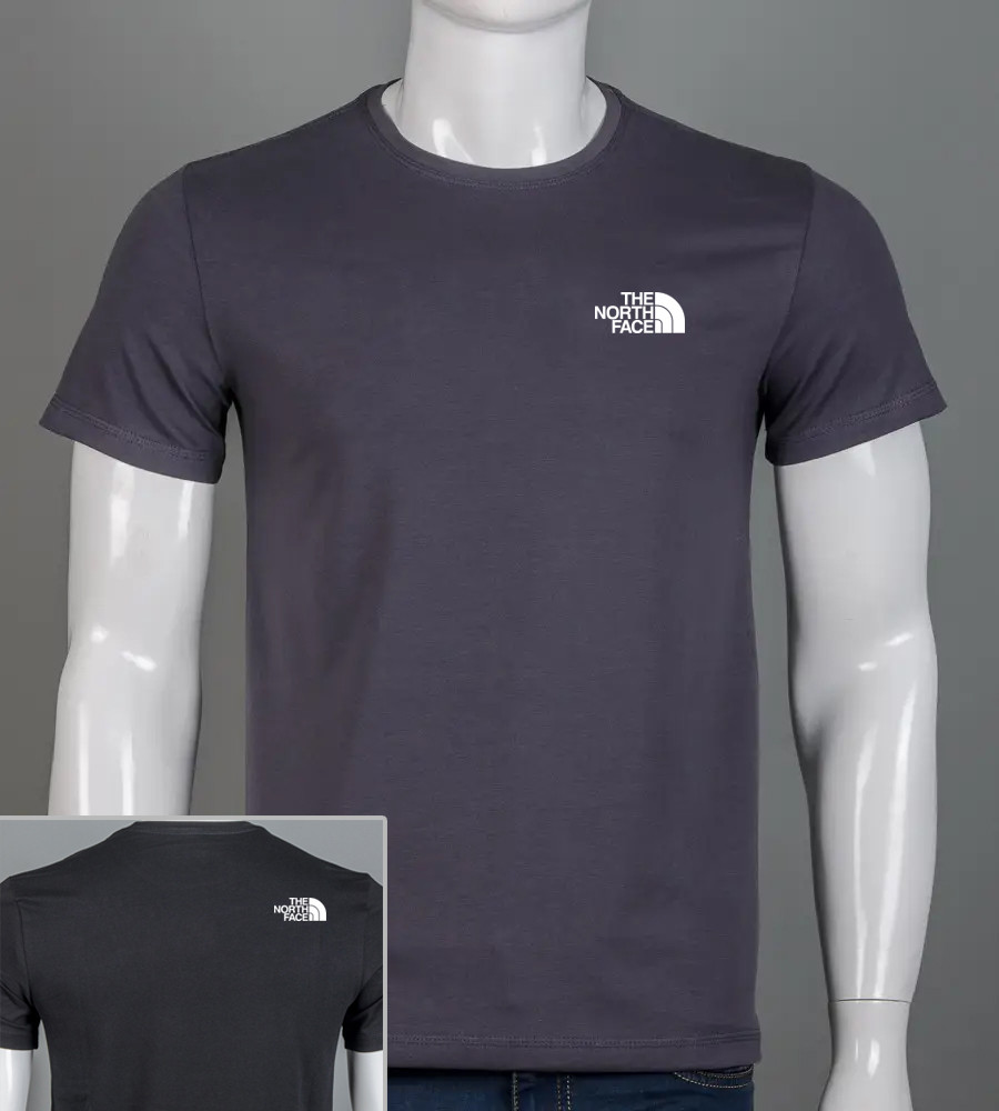 Футболка чоловіча The North Face 2421м (Уп.4шт M-XXL), Графіт, фото 1