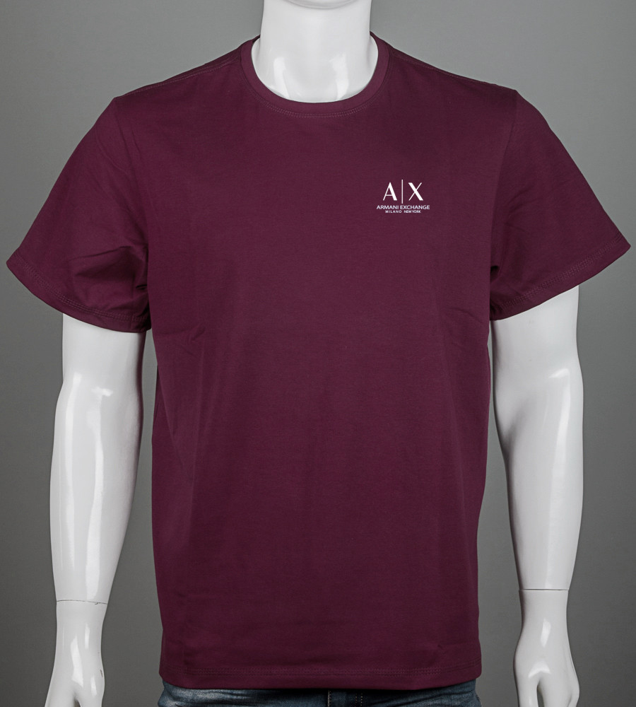 Футболка супербатал Armani Exchange 2420сб (Уп.2шт 5XL,6XL), Марсала