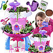 Пізнавальний ігровий набір садівника ботаніка Хобі дитині Вирости свій сад Горщик будиночок на ніжках підсвічування, фото 3
