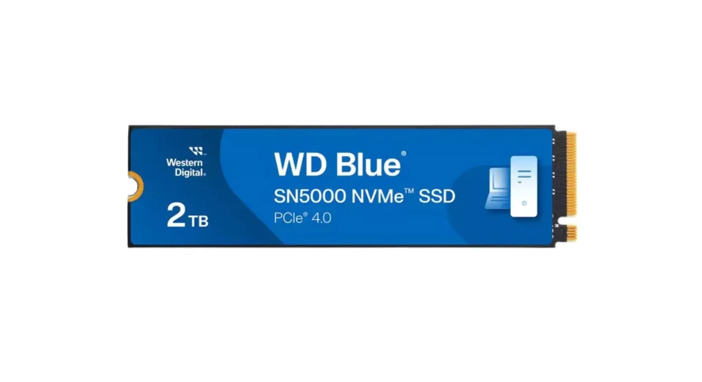 WD 2TB M.2 PCIe Gen4 NVMe Blue SN5000 (WDS200T4B0E)