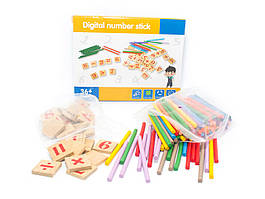 Дитячий дерев'яний лічильний набір