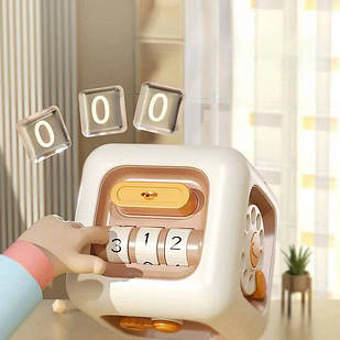 Бізі куб, Монтессорі для сенсорного розвитку 6в1, ігровий куб