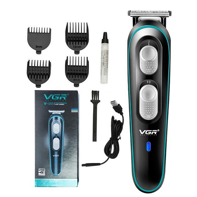 Профессиональная машинка для бритья головы VGR V-055, Машинка для точной стрижки бороды CR-912 и волос, фото 1
