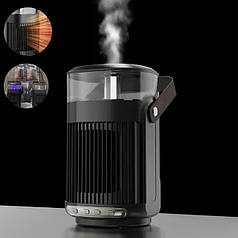 Нагрівач на 800 Вт 2 в 1 зі зволожувачем повітря, пультом керування й підсвіткою Healting Humidifier