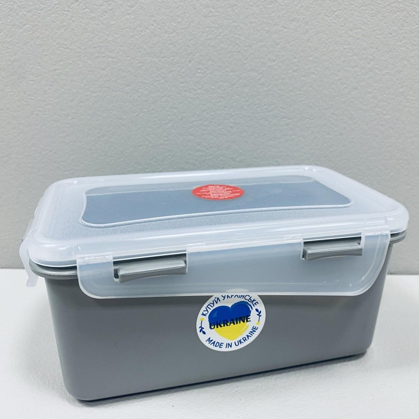 Контейнер пластиковий 4 л "Фієста" Алеана 168044 какао/прозорий, фото 1