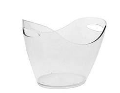 Відро для льоду з ручками з полістиролу прозоре 7 л One Chef NK-207011