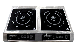 Плита індукційна 2-конфорна 3,5 кВт, настільна Tehma TA-2669
