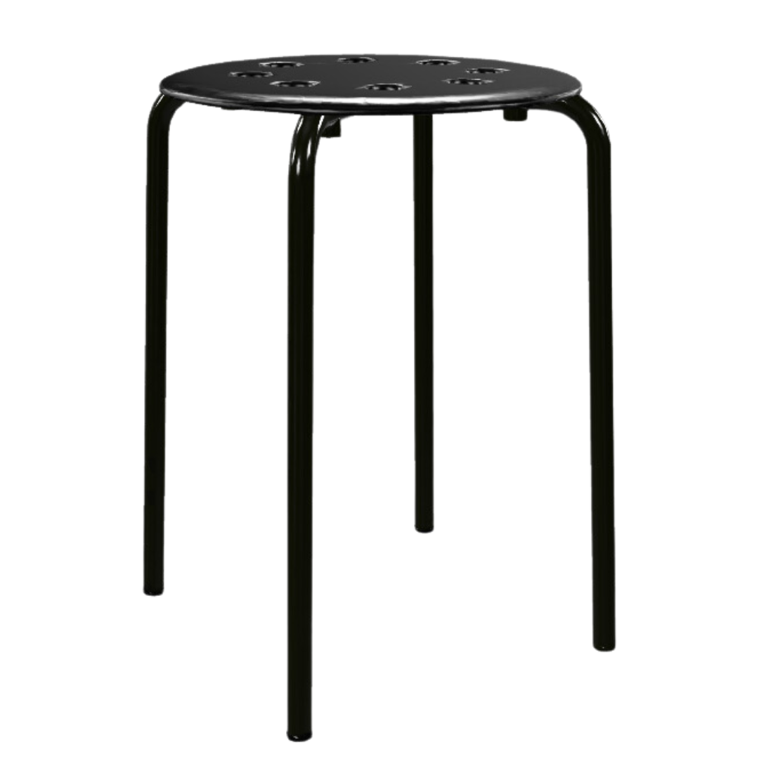 Табурет IKEA MARIUS (МАРІУС) Чорний 101.356.59