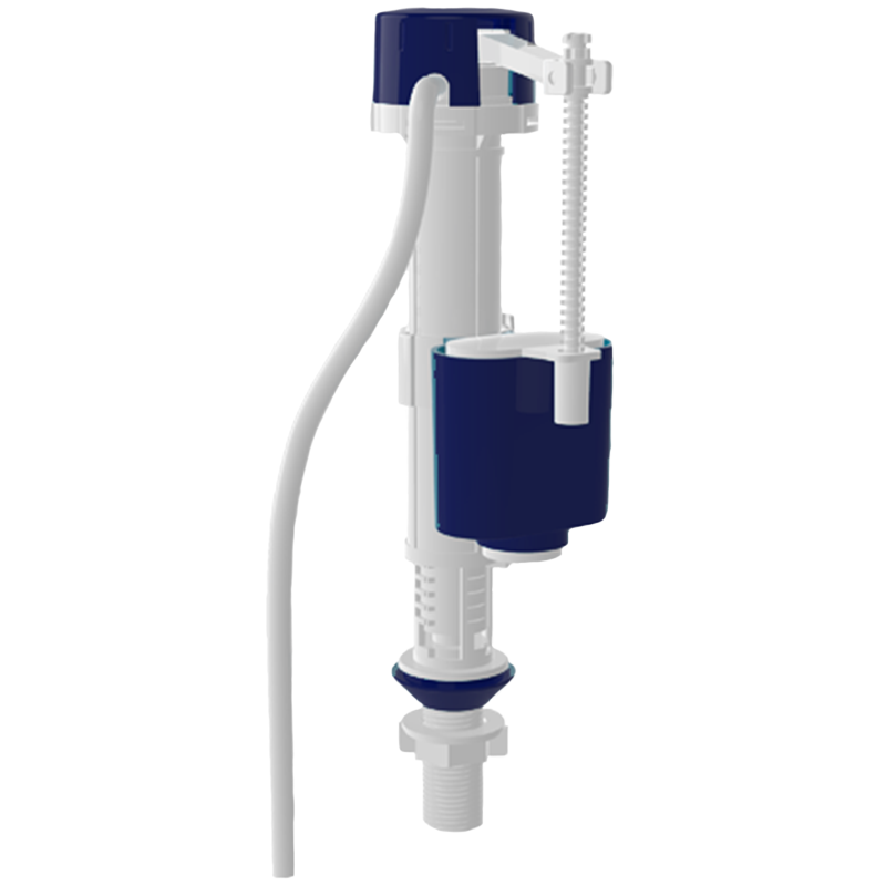 Наповнювальний поплавковий клапан бачка унітазу нижньої подачі води 1/2" пластикове різьблення 15 бар NOVA 4716N, фото 1