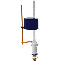 Поплавковий наповнювальний клапан зливного бачка унітазу нижньої подачі води 3/8" латунна різьба NOVA 4722N