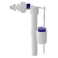 Наповнювальний поплавковий клапан бачка унітазу бічної подачі води 1/2" пластикове різьблення NOVA 4723N