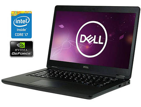 Ультрабук Б-клас Dell Latitude 5480/ 14" (1366x768)/ Core i7-6600U/ 8 GB RAM/ 256 GB SSD/ GeForce 930MX 2GB, фото 1