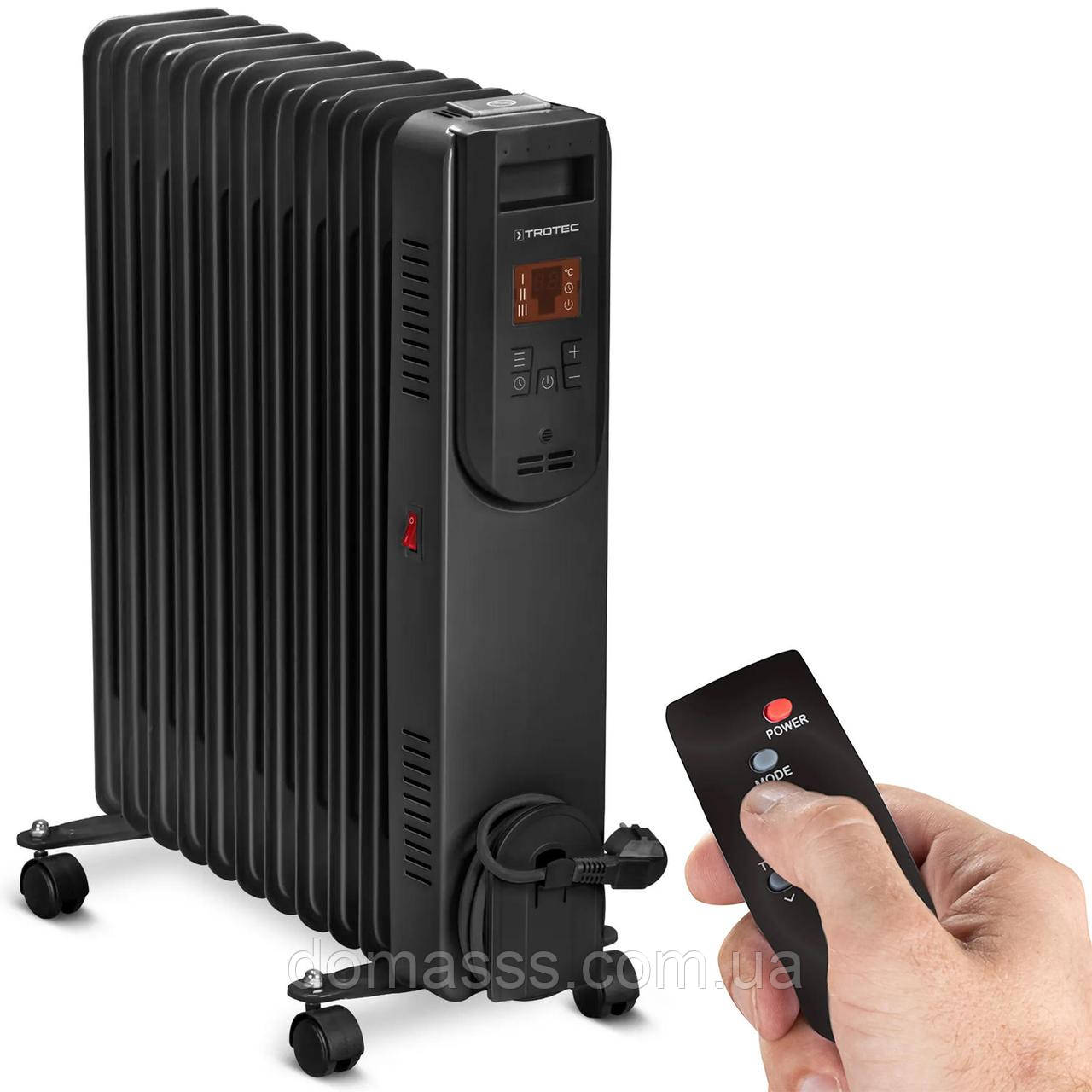 Обігрівач масляний Trotec TRH 25 E 2500W Black (1410000720)