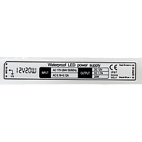 Блок живлення 12 вольт 20Вт SWP-F12-20W герметичний IP67 SWPower