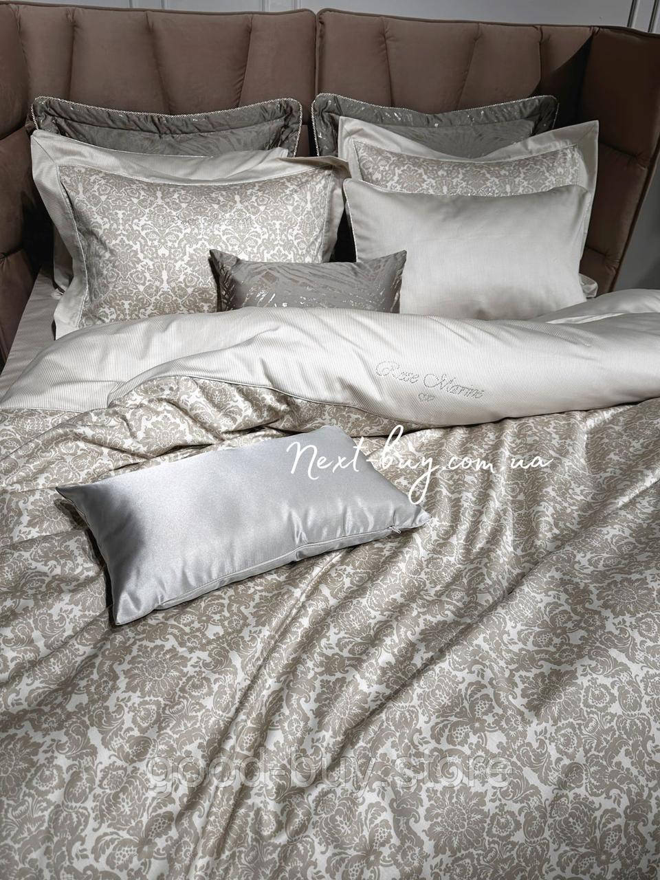 Постільна білизна Maison D&#039;or Rose Marine Bej 160x200см сатин із стразами