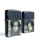Запальничка Zippo з гравіюванням коханому чоловіку. Лазерне гравіювання з гарантією 10 років! Неперевершений подарунок, фото 4