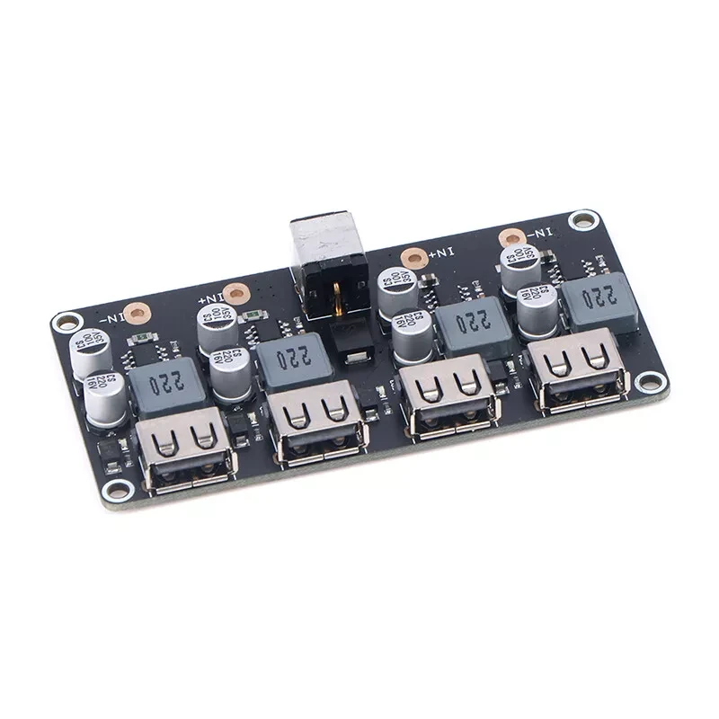 4-канальний модуль швидкої зарядки USB 12V24V QC3, DC-DC 5-32В - 5-12В 24Вт