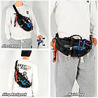 Сумка через плече + поясна чорна Diskovery US-520, фото 2