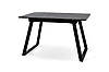 Стіл Тандем 120(+40)*75 чорний метал/мрамор чорн, фото 3