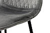 Стілець Марс чорний/велюр сірий, фото 3