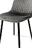 Стілець Марс чорний/велюр сірий, фото 4