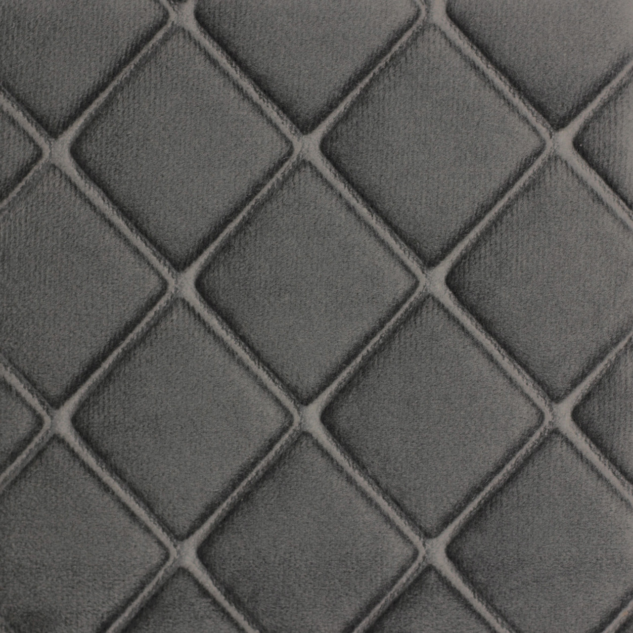 Авто велюр на поролоні Пайка ромб темно-сірий, фото 1