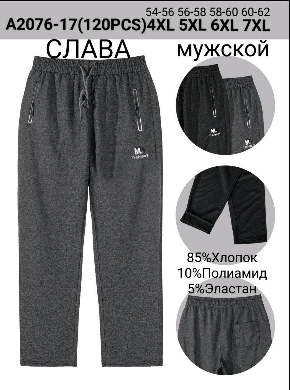 Спортивні штани чоловічі "Ластівка" (54-62)