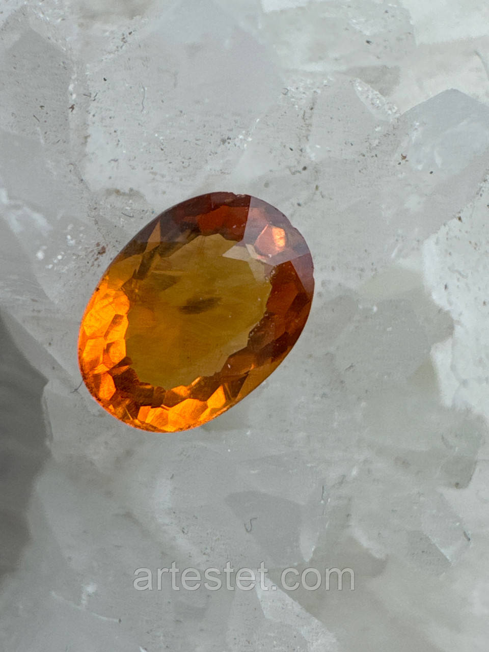 Природний жовтий турмалін 0.7ct.