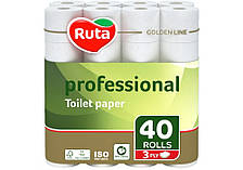 Папір туалетний трьохшаровий Ruta Professional 40 рулонів