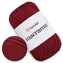 YarnArt Macrame, Вишневий №145, поліестеровий шнур 2,5мм