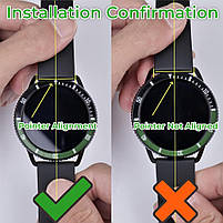 Безель для смарт годинника Xiaomi Watch S3/S4 Black-green, фото 7