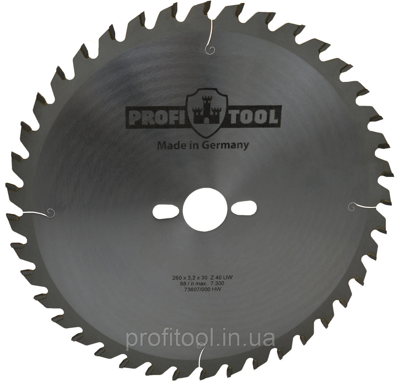 Диск пиляльний PROFITOOL - 260х3,2х2,2х30 мм Z=40, UW (ATB) (2126001)