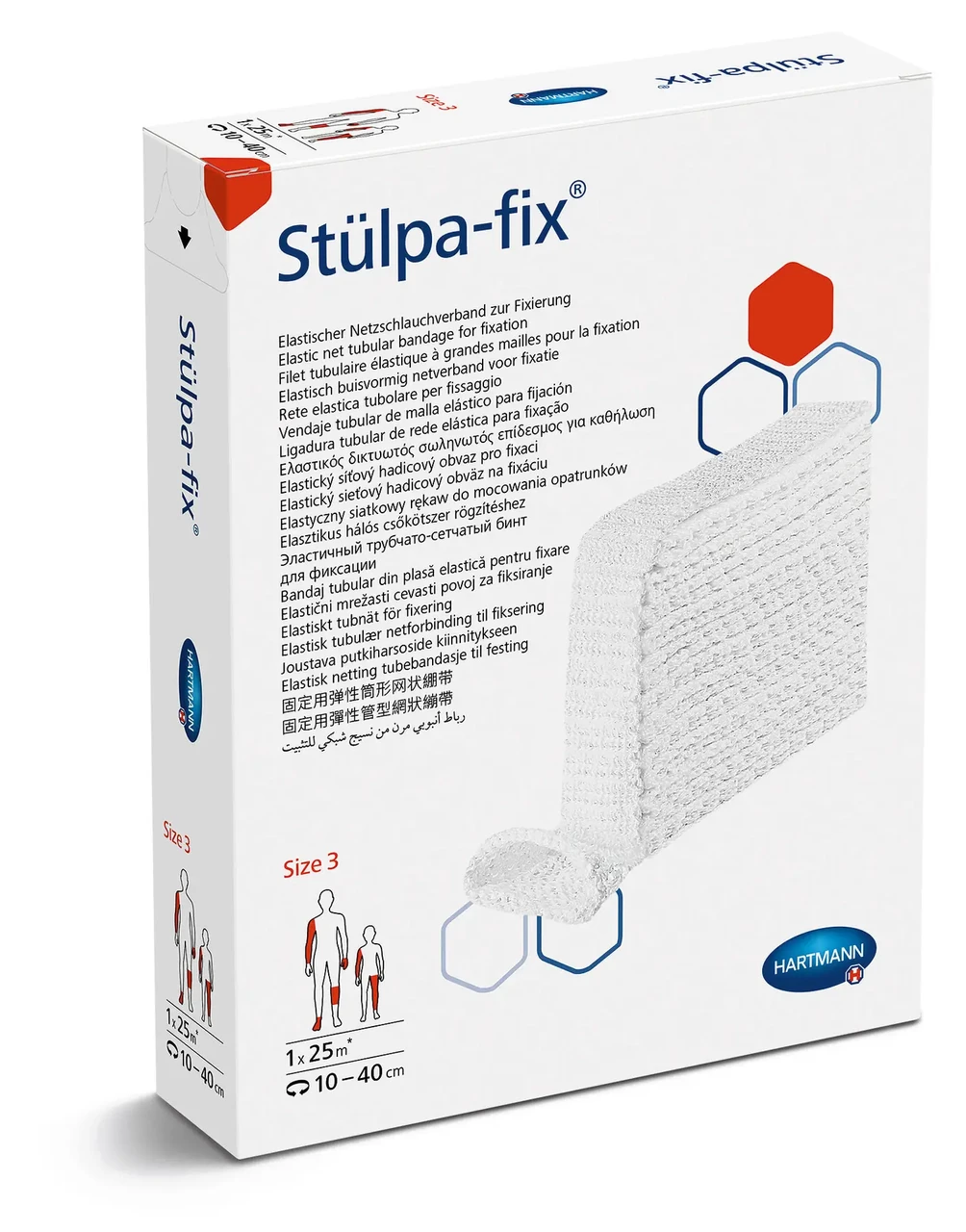 Еластичний трубчасто-сітчастий бинт для фіксації Stulpa-fix®, розмір 3 - довжина 1 метр, фото 1