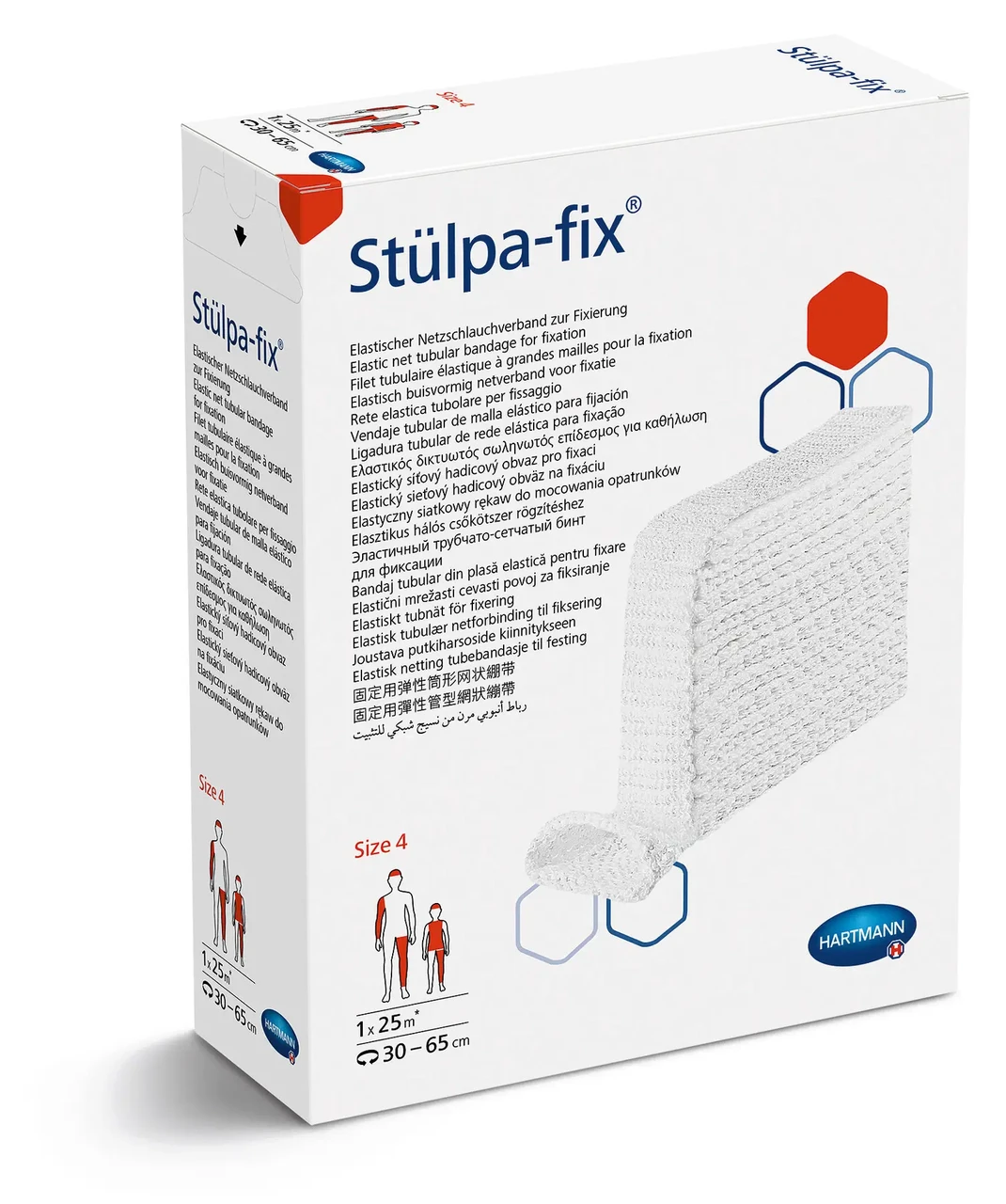 Еластичний трубчасто-сітчастий бинт для фіксації Stulpa-fix®, розмір 4 - довжина 1 метр, фото 1