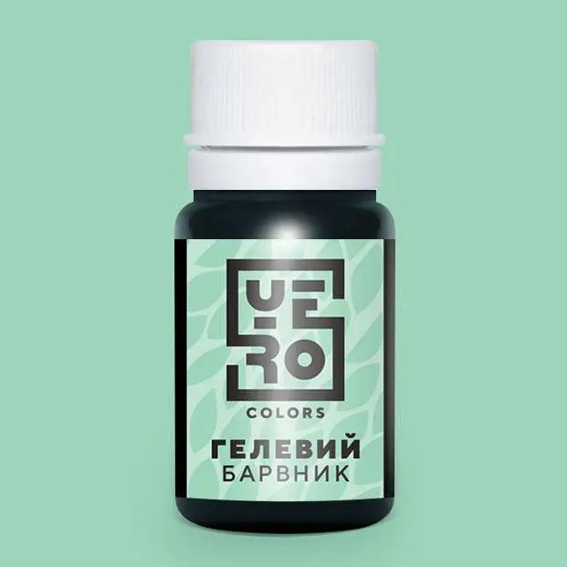 Водорозчинний гелевий барвник, Yero Colors, колір - м'ята, 10г, фото 1