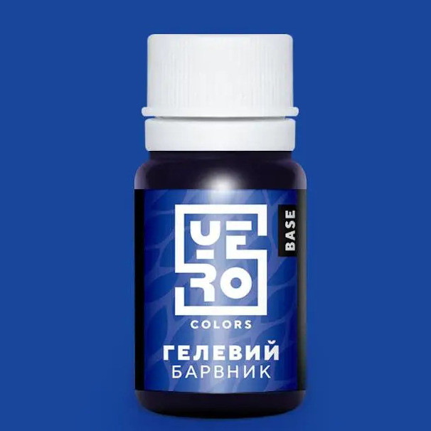 Водорозчинний гелевий барвник, Yero Colors, колір - синій, 10г, фото 1