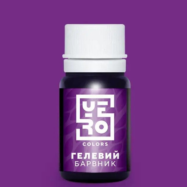 Водорозчинний гелевий барвник, Yero Colors, колір - слива, 10г, фото 1