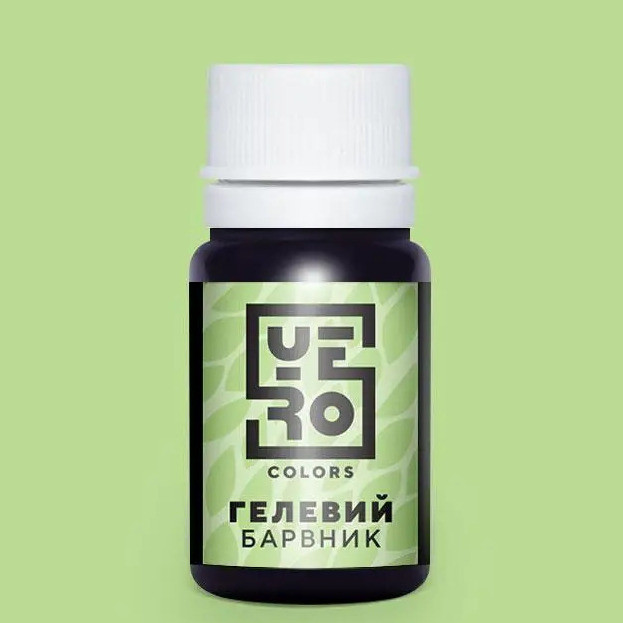 Водорозчинний гелевий барвник, Yero Colors, колір - фісташка, 10г, фото 1