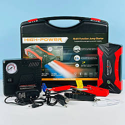 Пускозарядний пристрій/бустер для авто 99800mAh 4 USB з компресором Jump Starter QY33 Чорно-червоний 52855