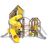 Великий дитячий ігровий комплекс "Велікан" дерев'яний на майданчик, фото 3