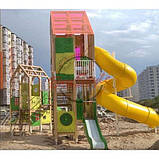 Великий дитячий ігровий комплекс "Велікан" дерев'яний на майданчик, фото 5