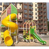 Великий дитячий ігровий комплекс "Велікан" дерев'яний на майданчик, фото 7