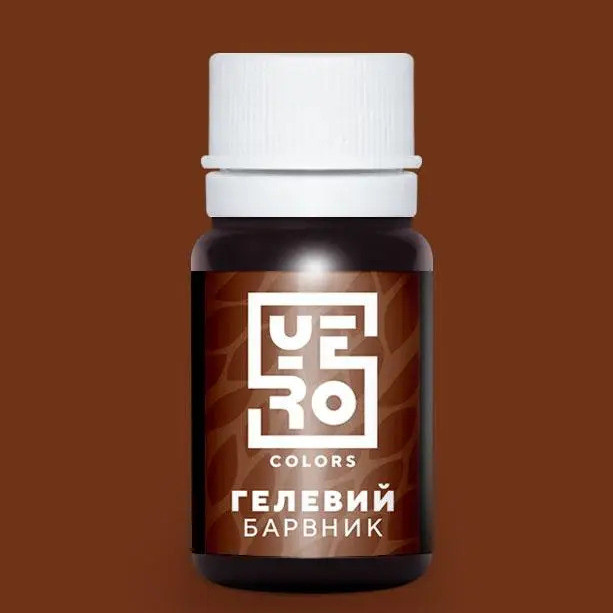 Водорозчинний гелевий барвник, Yero Colors, колір - шоколад, 10г, фото 1