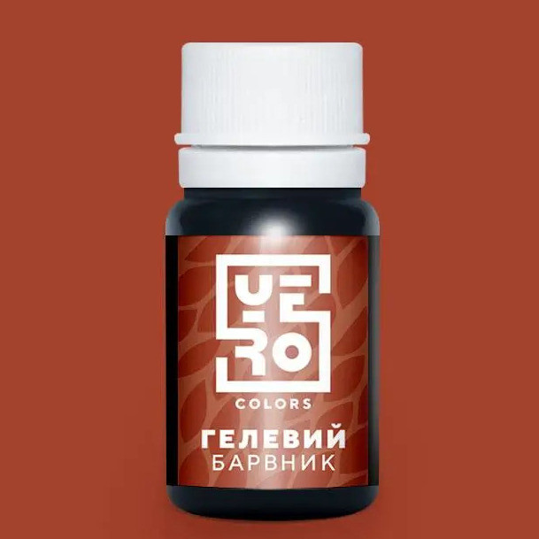 Водорозчинний гелевий барвник, Yero Colors, колір - теракота, 10г, фото 1